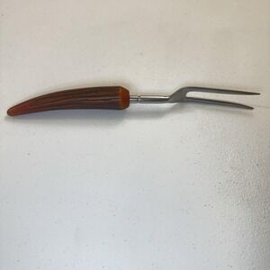 VTG Faux Antler Horn Handle Meat Steak Serving Forks 10" Long Heavy duty Japan